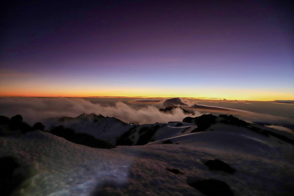 au sommet du Kilimandjaro 