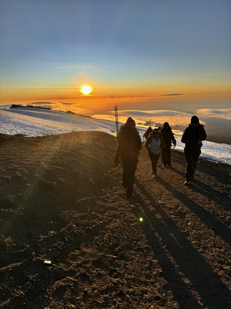 au sommet du Kilimandjaro