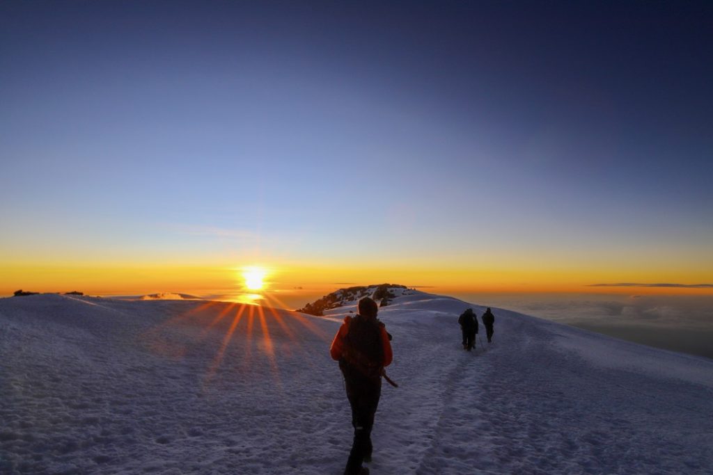 on redescend du Kilimandjaro 