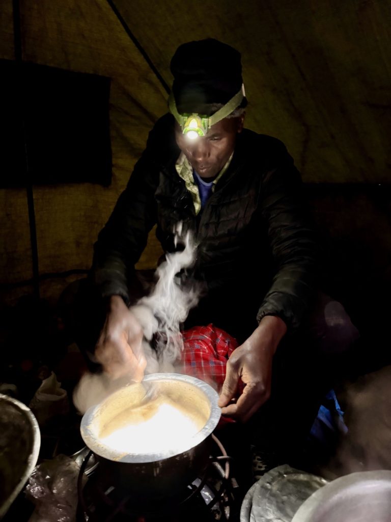 échange avec les cuisiniers