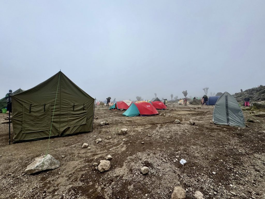 notre campement à Baranco Camp