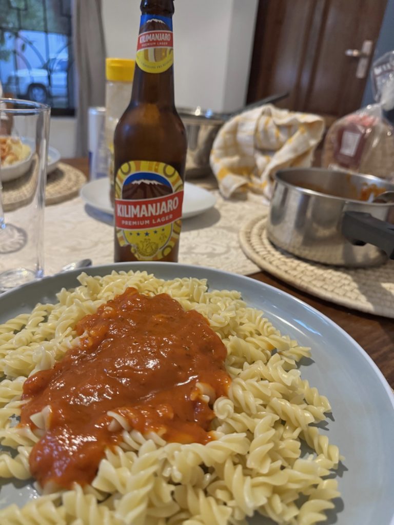 Dernier repas avant le Kili 