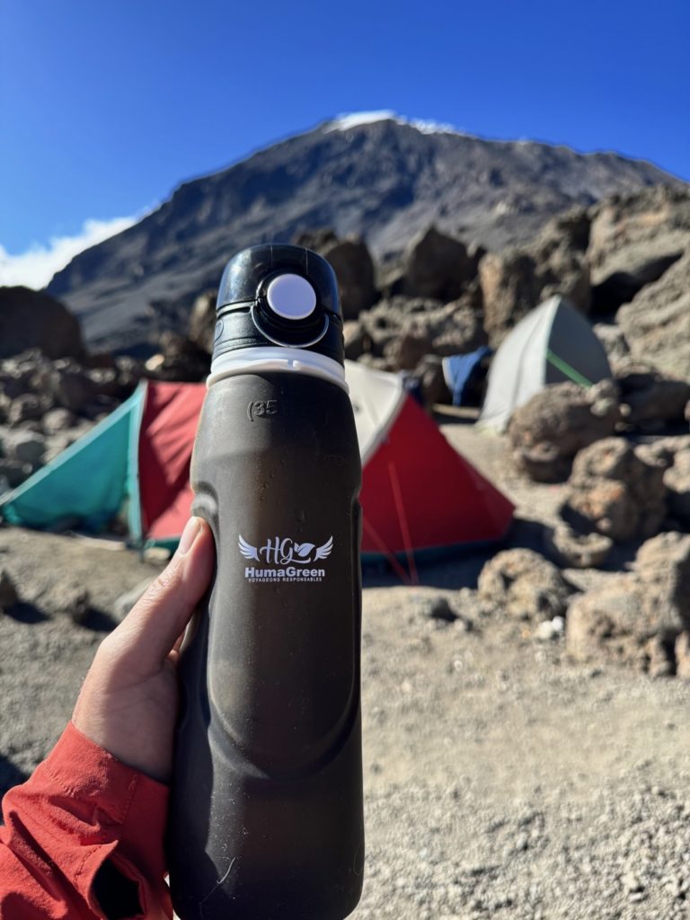 équipement Kilimandjaro, gourde filtrante HumaGreen