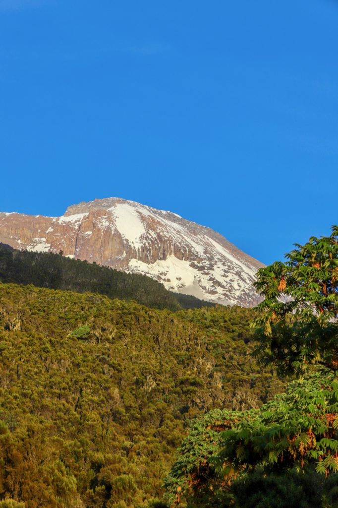 premier réveil sur les pentes du Kili à Machame Camp